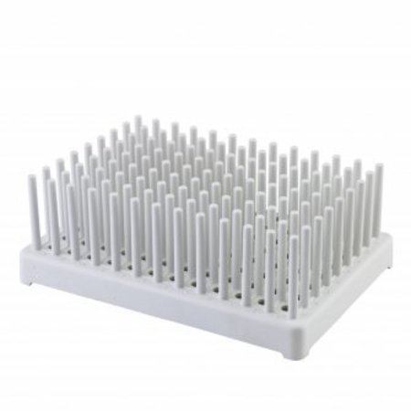 NALGE NUNC Test Tube Peg Rack for 10-13mm Tubes, White, 2/pk, 2PK 5977-0013